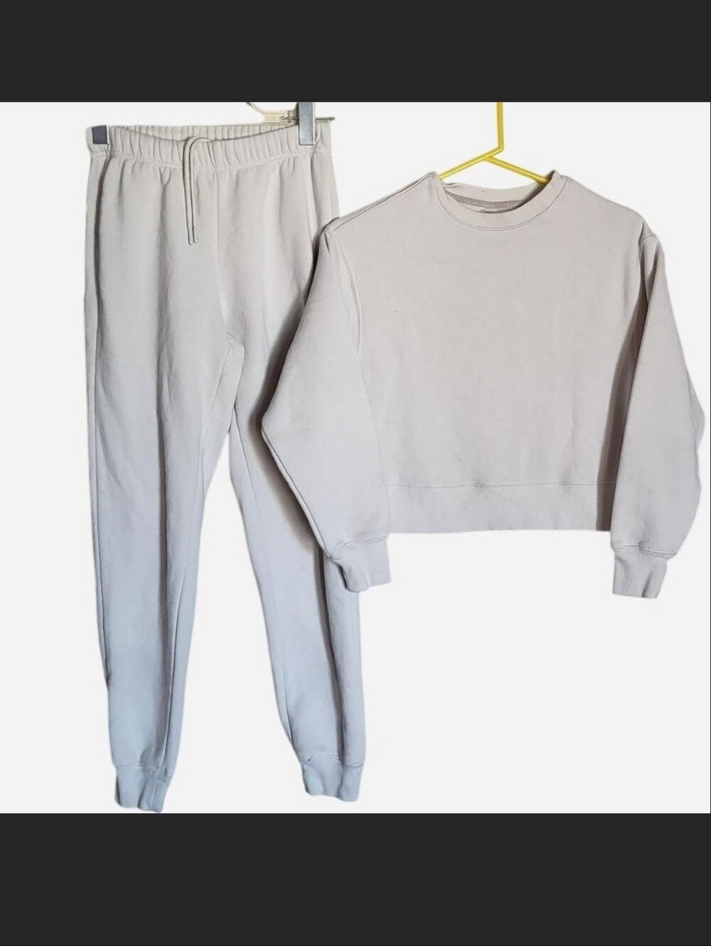 Harmony and Balance off white/cream sweatshirt and jogger set